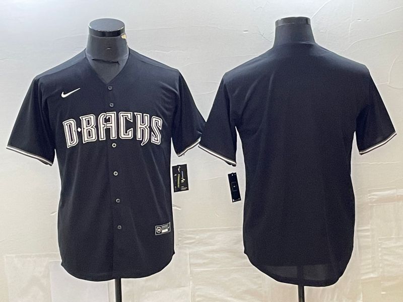 Men Arizona Diamondback Blank Black Game Nike 2023 MLB Jersey style 6